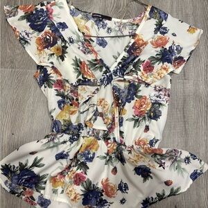 Floral Print Women's Top